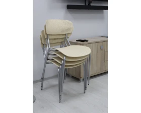 Стул Точка Роста SHT-S85М Пластик, Белый/Черный муар images