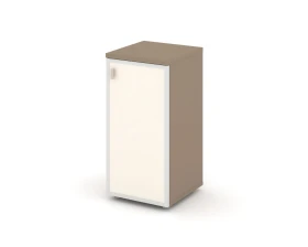 Шкаф низкий узкий правый (1 низкий фасад стекло Лакобель в раме) 40x42x82,3 Эстетика / Estetica images