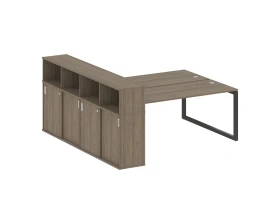 Рабочая станция с шкафом-купе на О-образном м/к 2210x2332x1098 Метал Систем Куатро 5x5 / Metal System Quattro 5x5 images