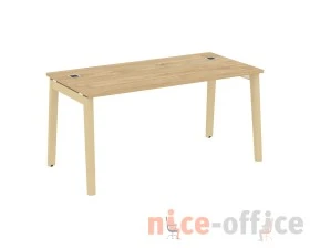 Стол рабочий руководителя, опоры - массив дерева 158x80x75 Оникс Вуд Директ / Onix Wood Direct images