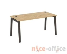 Стол рабочий руководителя, опоры - массив дерева 158x80x75 Оникс Вуд Директ / Onix Wood Direct images