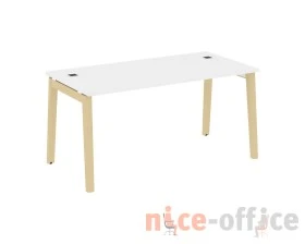 Стол рабочий руководителя, опоры - массив дерева 158x80x75 Оникс Вуд Директ / Onix Wood Direct images