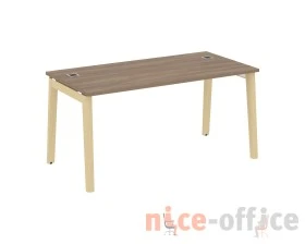 Стол рабочий руководителя, опоры - массив дерева 158x80x75 Оникс Вуд Директ / Onix Wood Direct images