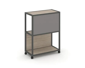 Стеллаж 3 уровня 1 секция VR.LT-STK-303.12 1200x400x1046 Шелф Мобайл / Shelf Mobile images