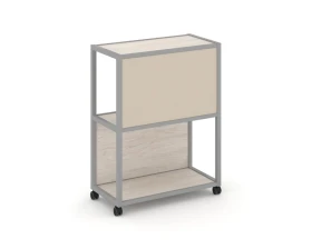 Стеллаж 3 уровня 1 секция VR.LT-STK-303.12 1200x400x1046 Шелф Мобайл / Shelf Mobile images