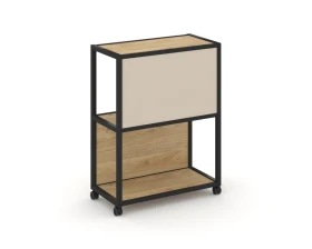 Стеллаж 3 уровня 1 секция VR.LT-STK-303.12 1200x400x1046 Шелф Мобайл / Shelf Mobile images
