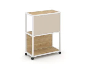 Стеллаж 3 уровня 1 секция VR.LT-STK-303.12 1200x400x1046 Шелф Мобайл / Shelf Mobile images