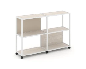 Стеллаж 3 уровня 2 секции VR.LT-STK-312.06 1170x400x1046 Шелф Мобайл / Shelf Mobile images