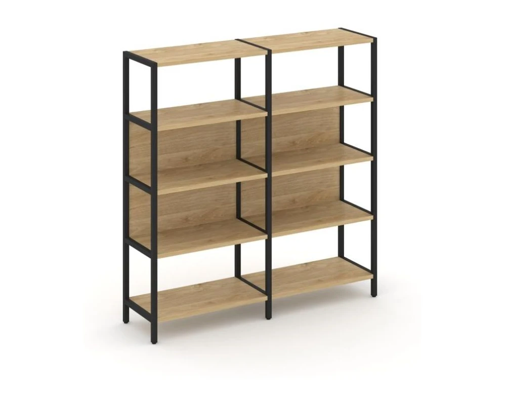 Двухсекционный стеллаж четырехярусный 1590х400х1613 Шелф Систем / Shelf System