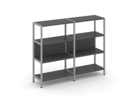 Двухсекционный стеллаж трехярусный Шелф Систем / Shelf System images