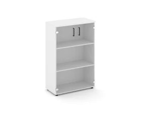 Шкаф средний широкий прозр. стекло 796x400x1203 Стайл Проджект / Style Project images