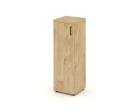 Шкаф средний узкий левый закрытый 400x400x1203 Стайл Проджект / Style Project images