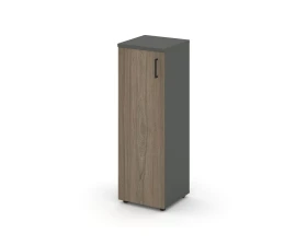 Шкаф средний узкий левый закрытый 400x400x1203 Стайл Проджект / Style Project images