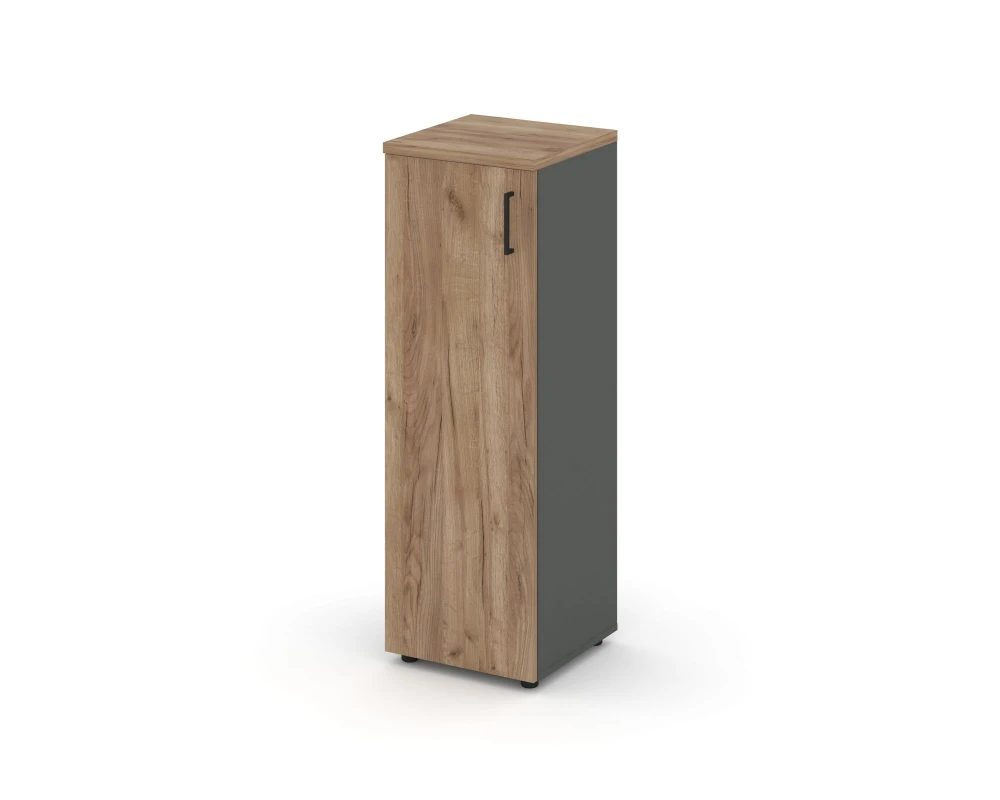 Шкаф средний узкий левый закрытый 400x400x1203 Стайл Проджект / Style Project