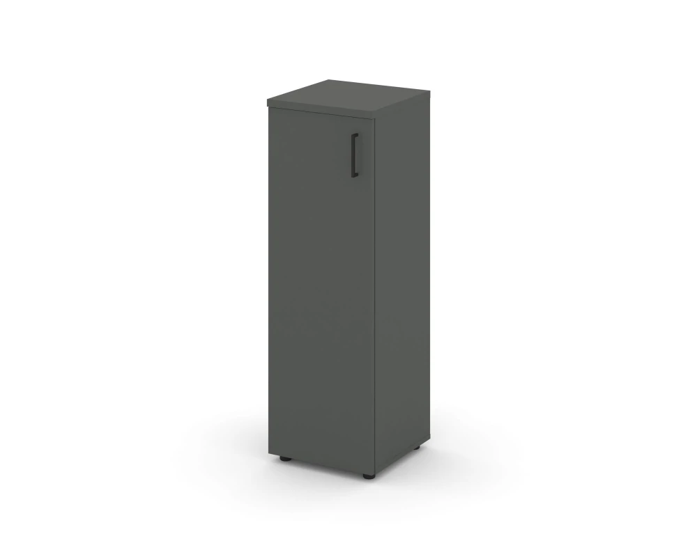 Шкаф средний узкий левый закрытый 400x400x1203 зад. стенка HDF Стайл Проджект / Style Project