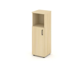 Шкаф средний узкий левый закрытый с нишей 400x400x1203 Стайл Проджект / Style Project images