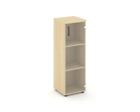 Шкаф средний узкий правый прозр. стекло 400x400x1203 Стайл Проджект / Style Project images