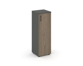 Шкаф средний узкий правый закрытый 400x400x1203 зад. стенка HDF Стайл Проджект / Style Project images