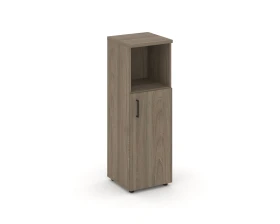 Шкаф средний узкий правый закрытый с нишей 400x400x1203 Стайл Проджект / Style Project images