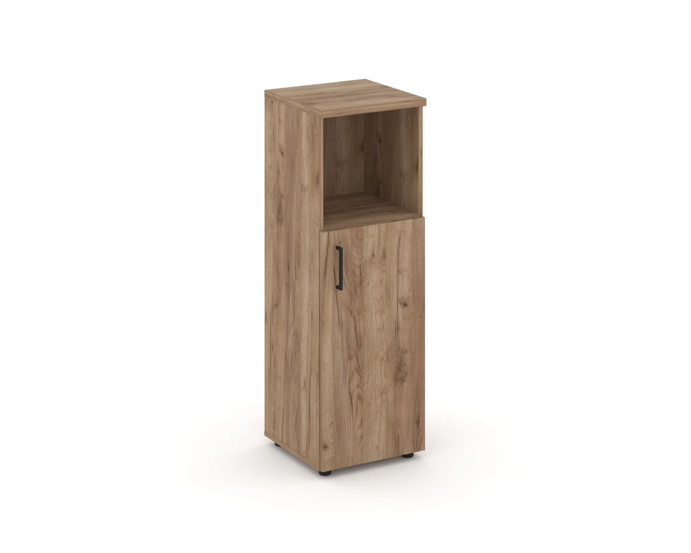 Шкаф средний узкий правый закрытый с нишей 400x400x1203 Стайл Проджект / Style Project
