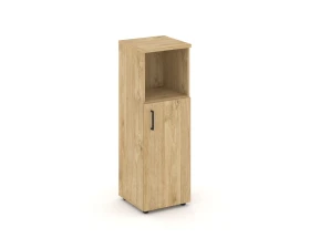 Шкаф средний узкий правый закрытый с нишей 400x400x1203 Стайл Проджект / Style Project images