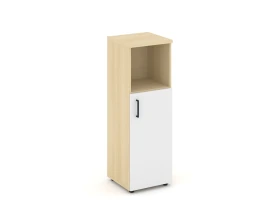 Шкаф средний узкий правый закрытый с нишей 400x400x1203 Стайл Проджект / Style Project images