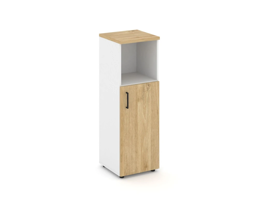 Шкаф средний узкий правый закрытый с нишей 400x400x1203 Стайл Проджект / Style Project