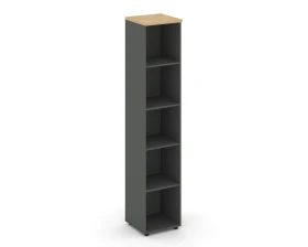 Стеллаж высокий узкий 400x400x1982 зад. стенка HDF Стайл Проджект / Style Project images