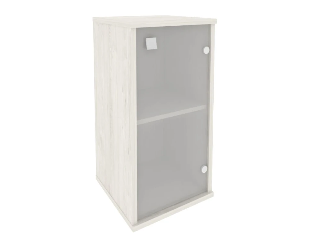 Шкаф низкий узкий 1 низкая дверь стекло правый 412x410x828 Стайл Систем / Style System