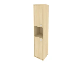 Шкаф высокий узкий 2 низкие двери ЛДСП левый 412x410x1980 Стайл Систем / Style System images