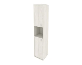 Шкаф высокий узкий 2 низкие двери ЛДСП левый 412x410x1980 Стайл Систем / Style System images