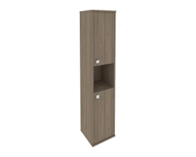 Шкаф высокий узкий 2 низкие двери ЛДСП правый 412x410x1980 Стайл Систем / Style System images