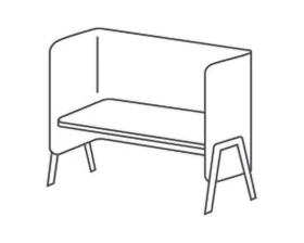 Секция высокая со столом 120 на металлич.опорах Morgan images