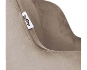 Стул подъемно-поворотный SHT-ST39/S154 Велюр, Латте/Черный images